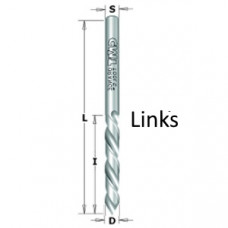 Spiraalboor HM 60° tophoek 2.5mm links