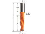 CMT nr308 drevelboren S=10x20mm L=57.5mm 4-voudige spiraal CMT nr308 drevelboren S=10x20mm L=57.5mm 4-voudige spiraal