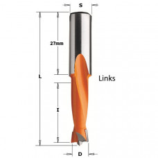 CMT Drevelboor HW S=10x27 D=4x18x57.5 Links CMT Drevelboor HW S=10x27 D=4x18x57.5 Links