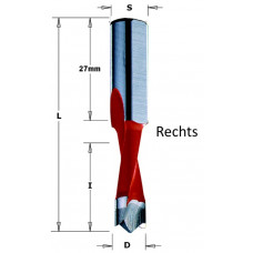 Drevelboor  "Extreme" met hardmetaal boorpunt L=57.5mm D=5 rechts