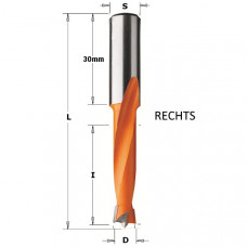 Drevelboor met volhardmetaal boorpunt L=70mm D=4 S=10x30 rechts Drevelboor met volhardmetaal boorpunt L=70mm D=4 S=10x30 rechts