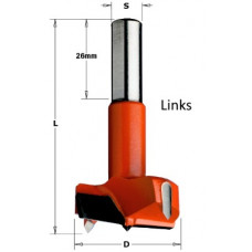 Cilinderkopboor type369 met hardmetaal snede en boorpunt L=70mm D=14 links