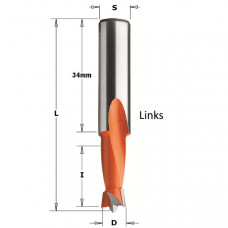 Drevelboor type361 met hardmetaal boorpunt L=57.5mm D=5 links Drevelboor type361 met hardmetaal boorpunt L=57.5mm D=5 links