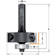 HM-wisselmessponningfrees CMT H=9.5 D=34.9 I=12 L=55 schacht Ø6.35mm