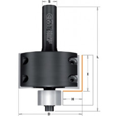 CMT Orange Tools 660.990.11 - Wisselmes Super-Sponningfreesset HW Z2 S=12 D=50.8x28.3x86 RE