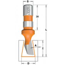 HM Zwaluwstaartfrezen 9° Z=1 S=12mm CMT 522