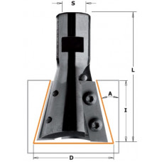 HM Zwaluwstaartfrees 15° Z=2 met wisselmessen CMT 664