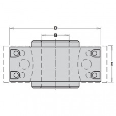 CMT Universeel profielfreeskop met spaanbegrenzers D=120 I=40-50 B=40mm staal CMT Universeel profielfreeskop met spaanbegrenzers D=120 I=40-50 B=40mm staal
