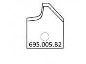 Profielmessen voor CMT verstelbare afrond- afschuinfrees 694.005