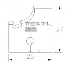 Profielmes FANTACCI systeem uitvoering 49303