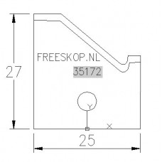 Profielmes FANTACCI systeem uitvoering 49304