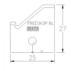 Profielmes FANTACCI systeem uitvoering 49305