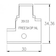 Profielmes GARNICA-systeem origineel art.nr. 12033/DX 