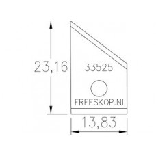 Profielmes systeem Gilco t.b.v. stapeldorpel AXPL33525 (4.7.F3)