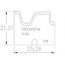 Profielmes systeem LEITZ uitvoering : 166033602 Profielmes systeem LEITZ uitvoering : 166033602