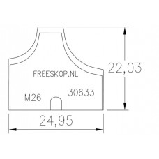 Radiusmes R7-10 Leitz Profilcut systeem origineel art.nr 8579 R10/R7