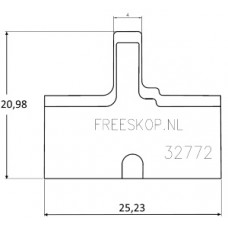 Groefmes LEITZ PROFILCUT systeem origineel nummer 168274621