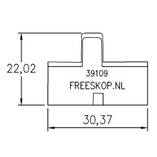 Groefmes LEITZ PROFILCUT systeem AXPL39109 (4.6.A4)