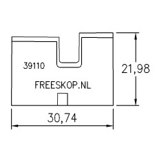 Veermes LEITZ PROFILCUT systeem AXPL39110 (4.6.B4)