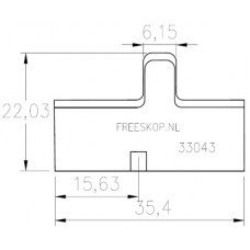 Groefmes LEITZ PROFILCUT systeem AXPL33043