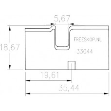 Veermes LEITZ PROFILCUT systeem AXPL33044