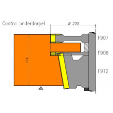 Contra onderdorpel sponning F912 Contra onderdorpel sponning F912