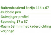 Kozijn freeskoppen Set 11-12