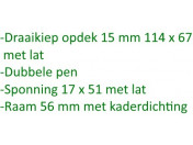 Kozijn freesgereedschap draaikiep "Set 28-30"