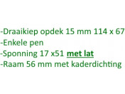 Kozijn freesgereedschap draaikiep "Set 34-36"