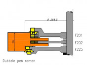 Frezen ramen en deuren 40-56-68 mm sets