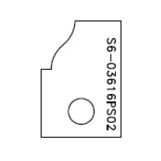 Profielmes A voor verlijmfrees TA01 - TA02 type SX- S6.03616PS02 (2st) Profielmes A voor verlijmfrees TA01 - TA02 type SX- S6.03616PS02 (2st)