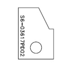 Profielmes B voor verlijmfrees TA01 - TA02 type DX-S6.03617PD02 (2st) Profielmes B voor verlijmfrees TA01 - TA02 type DX-S6.03617PD02 (2st)