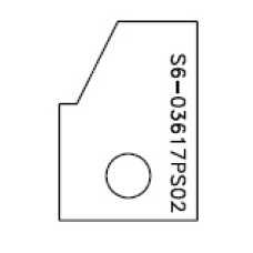 Profielmes B voor verlijmfrees TA01 - TA02 type SX- S6.03617PS02 (2st) Profielmes B voor verlijmfrees TA01 - TA02 type SX- S6.03617PS02 (2st)