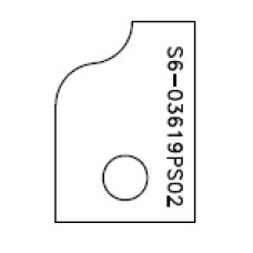 Profielmes D voor verlijmfrees TA01 - TA02 type SX-S6.03619PS02 (2st) Profielmes D voor verlijmfrees TA01 - TA02 type SX-S6.03619PS02 (2st)