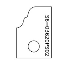 Profielmes C voor verlijmfrees TA01 - TA02 type SX-S6.03620PS02 (2st) Profielmes C voor verlijmfrees TA01 - TA02 type SX-S6.03620PS02 (2st)