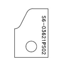 Profielmes F voor verlijmfrees TA01 - TA02 type SX-S6.03621PS02 (2st) Profielmes F voor verlijmfrees TA01 - TA02 type SX-S6.03621PS02 (2st)