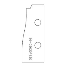 Profielmes lang voor verlijmfrees TA02 type SX-S6.03630PS30 (2st) Profielmes lang voor verlijmfrees TA02 type SX-S6.03630PS30 (2st)