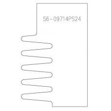 Profielmes voor verlijmfrees TG01 type G6.09714PS24 (2st)