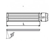 Wisselmessen KWO-Versofix systeem met spaanbreker Z=4 Wisselmessen KWO-Versofix systeem met spaanbreker Z=4