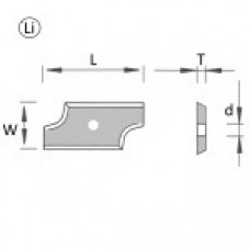 Radiusprofielmes Li 19.5x9.0x1.5 mm d=4 r=2 Radiusprofielmes Li 19.5x9.0x1.5 mm d=4 r=2
