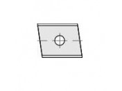 Wisselmes  Links - Rechts 5º W=12mm T=1.5mm Z=2 <25mm   1gat