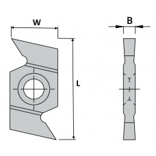 Groefmes 3 mm x 31 mm x 16 mm (3.4.A1) Groefmes 3 mm x 31 mm x 16 mm (3.4.A1)