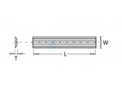 W=8.0 mm T=1.5 mm α=40º Leitz systeem recht
