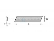 W=8.0 mm T=1.5 mm α=40º Leitz systeem schuin