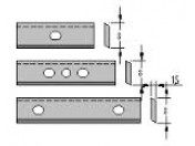 Keermes - Wisselmes W=8.0 mm T=1.5 mm α=40º Oertli systeem Keermes - Wisselmes W=8.0 mm T=1.5 mm α=40º Oertli systeem
