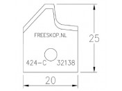 Profielmessen voor freeskop OMAS 424-C