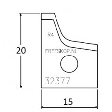 Profielmes systeem OMAS uitvoering : 96073 LH R=4 (4.3.B2)