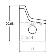 Profielmes systeem OMAS uitvoering : 78866-B RH R=3 (4.3.B3)