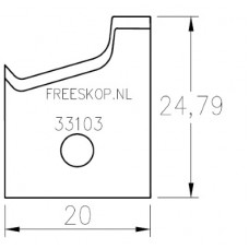 Profielmes systeem OMAS uitvoering : 73580-B Profielmes systeem OMAS uitvoering : 73580-B