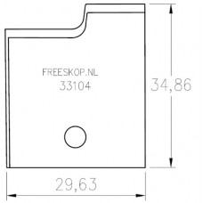 Profielmes systeem OMAS uitvoering : 77118-B1 Profielmes systeem OMAS uitvoering : 77118-B1